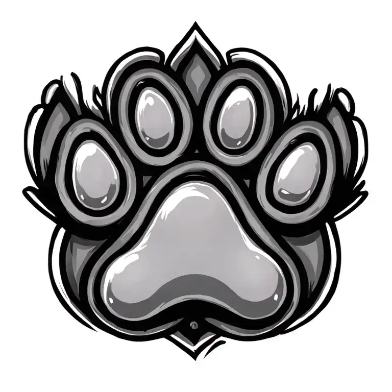 Dog Paw Print Inside