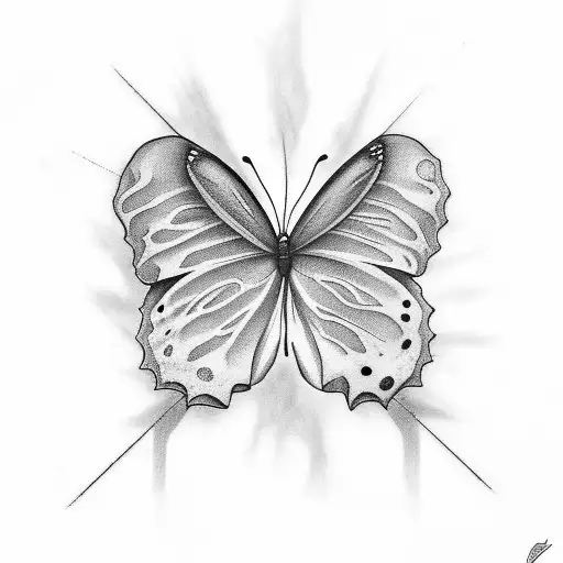 A Msn In The Dark Reaching For A Blue Butterfly