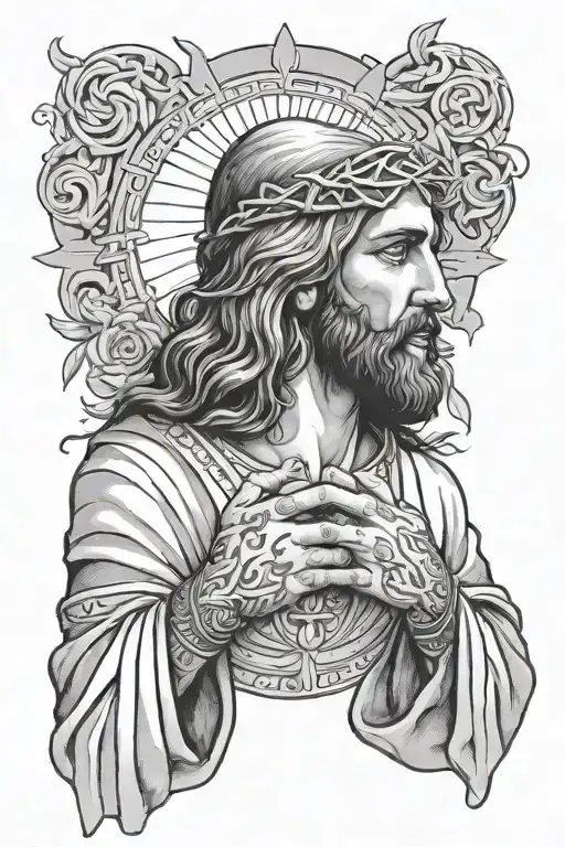 Jesus Shows You Your Way With His Hands Holding Each