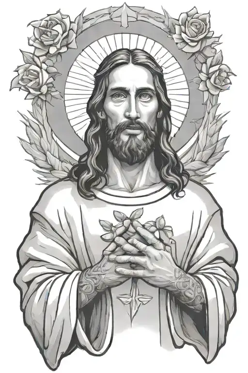 Jesus Shows You Your Way With His Hands Holding Each