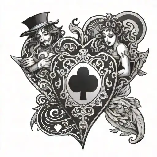3 Best Friend With Hearts Playing Card