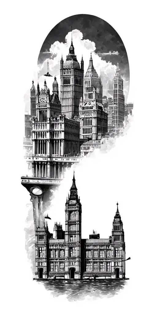 Victorian London Skyline