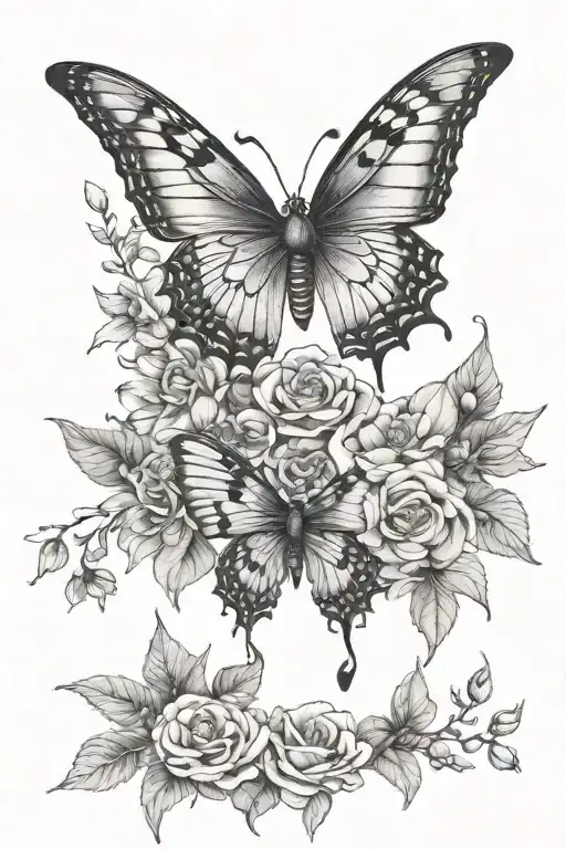 Flower Nature Bug Butterfly Birds Sleeve Inspired