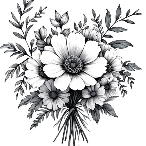 Birth Flower Bouquet April May And July