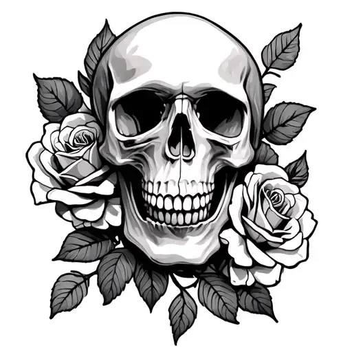 Skull And Roses