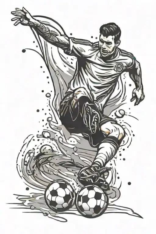 Soccer Player Kicking