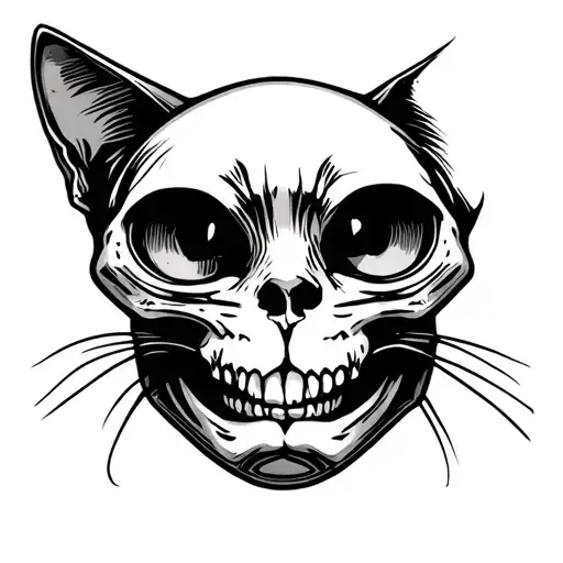 Double Headed Cat Skull