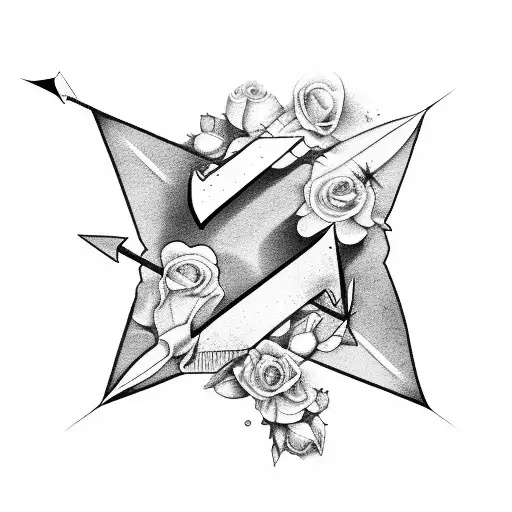 Arrow In A Bed Of Roses