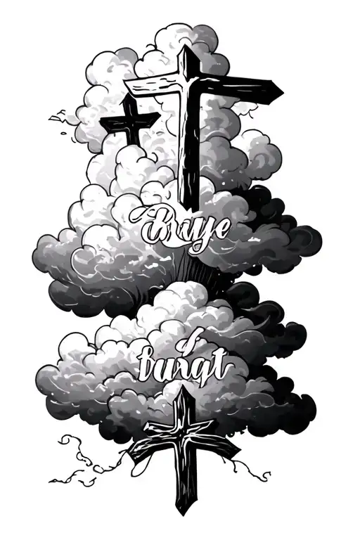 Bible Quote Rip Crosses Clouds 06 19 21