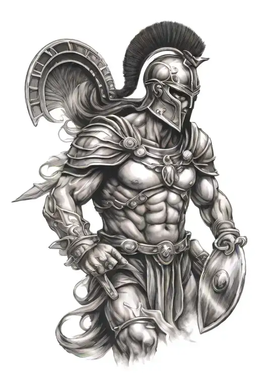 Greek Mythology Spartan Warrior