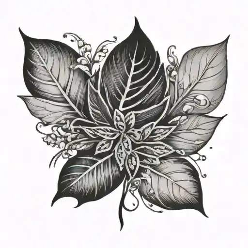 2 Line Wrapping Its Self With Mini Leafs Growing