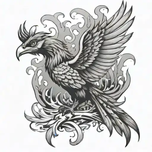 Phoenix Rising From The Ashes