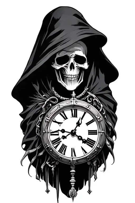 Clock And Grim Reaper