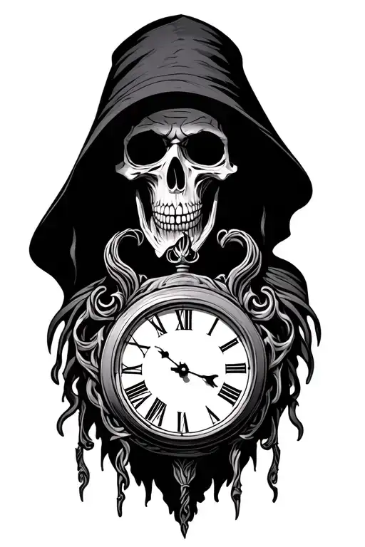 Clock And Grim Reaper