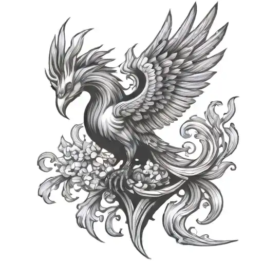 Phoenix Knight Chess Piece