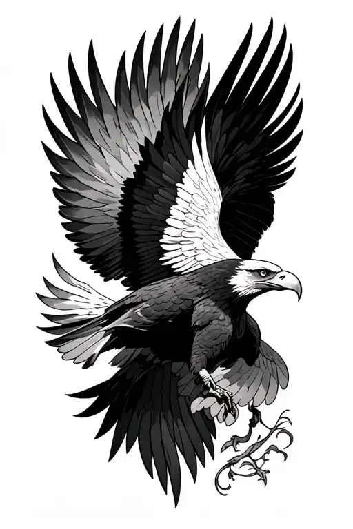 Bald Eagle Soaring Phoenix Atop