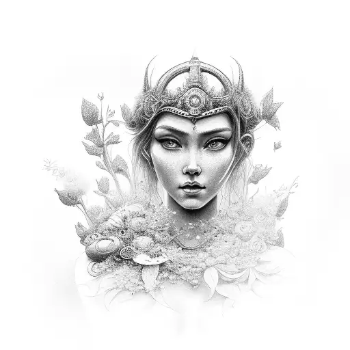 Goddes Of Spring Portrait