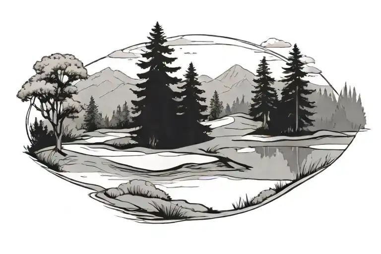 Golf Course Calmness Landscape