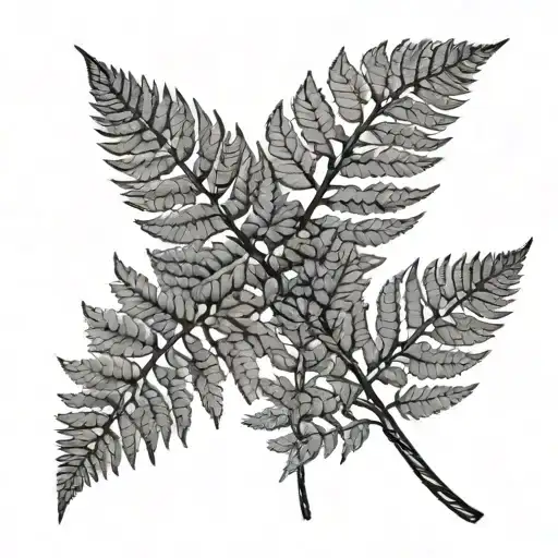2 Fern Leaf Stems