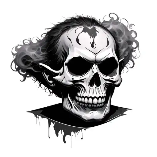 Smoke Skull Cheese Skin Pin Head Chucky
