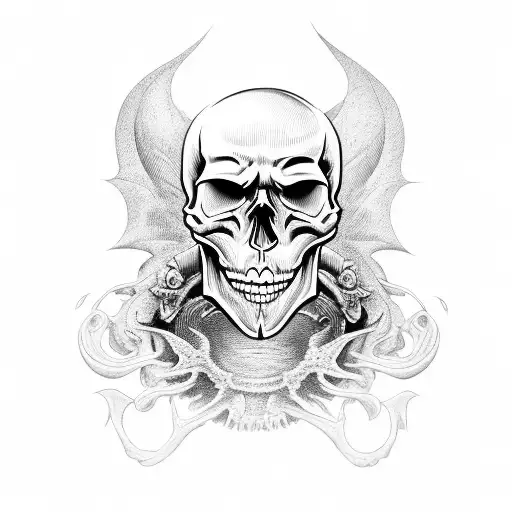 Skull And Demon