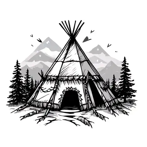 Native Princess Teepee Sun Mountain