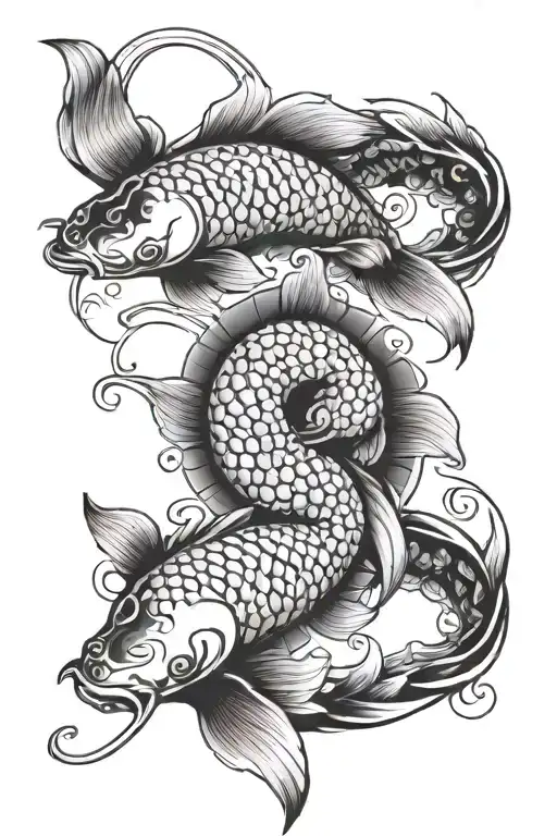 Koi Fish Yin Yang