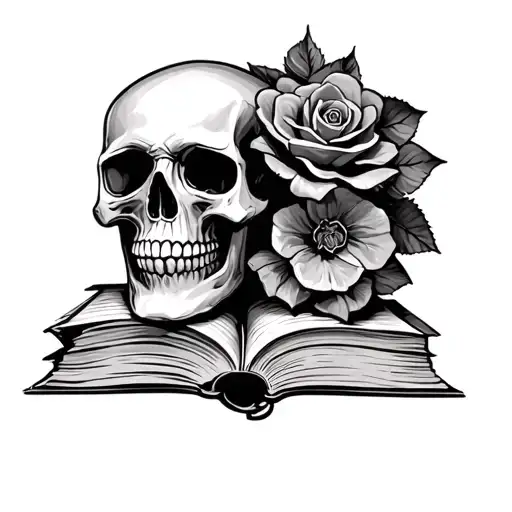 Skull And Book