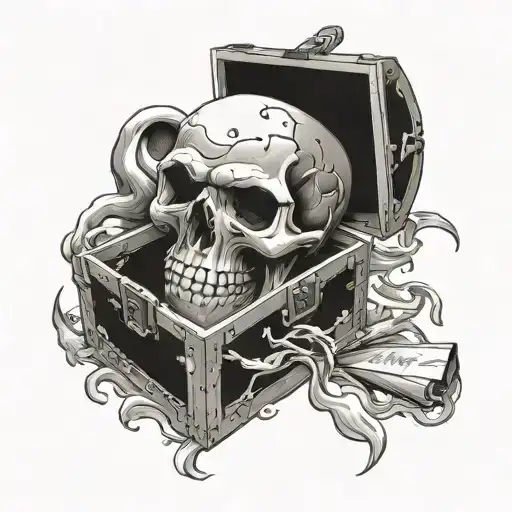 Treasure Chest Pirate The Goonies Skull Never Say Die