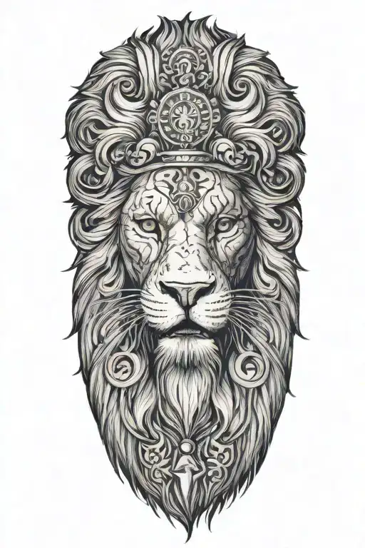 An Old Man In A Lion