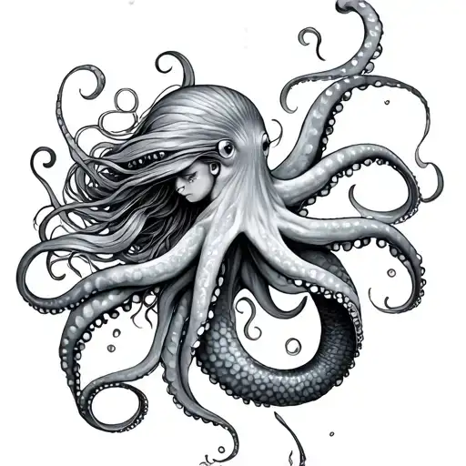 Mermaid And Octopus Tentacles