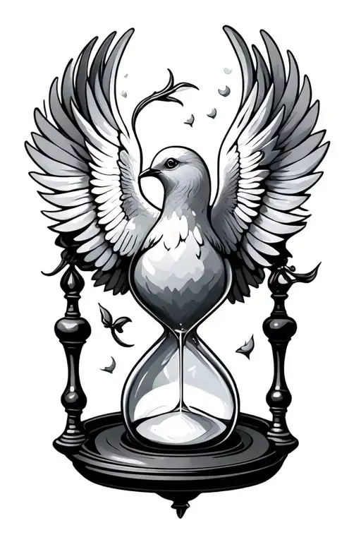 Hourglass Dove 11 26 28 Hanging