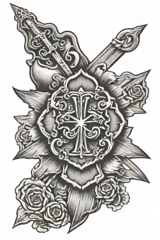 Western Oklahoma With Cross Wrapped