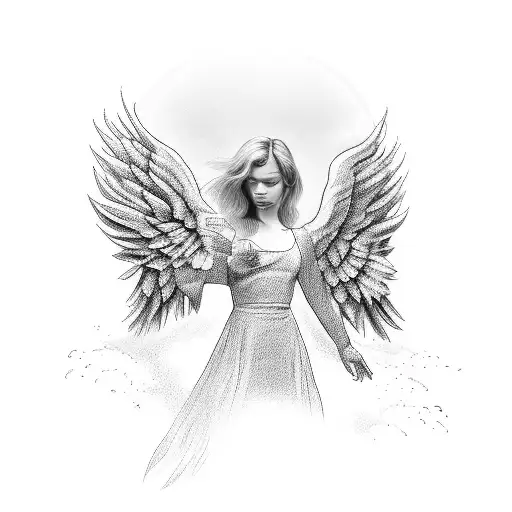 Angel Coming Down From Heaven