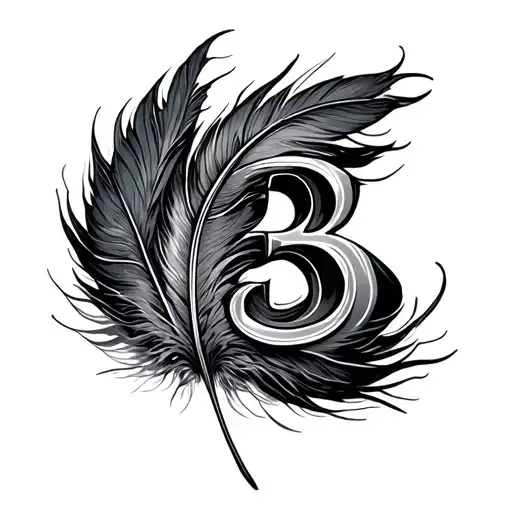 Number 13 Feather