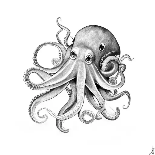 Octopus Holding Sea Anemone