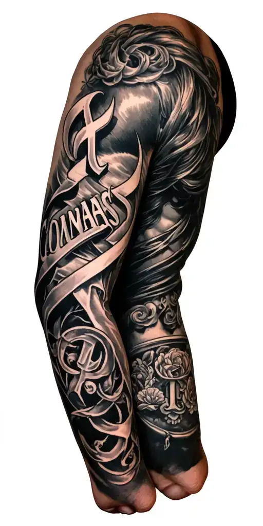 Arm Sleeve Of A Compas And Two Old Letters