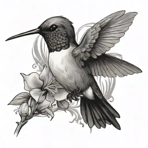 One Humming Bird