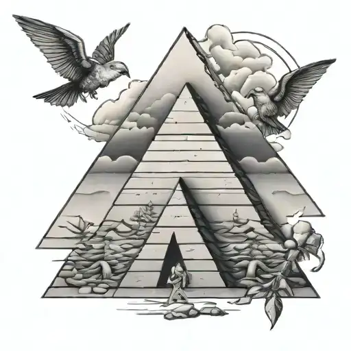 Strategic Pyramid With My Three Children Inside