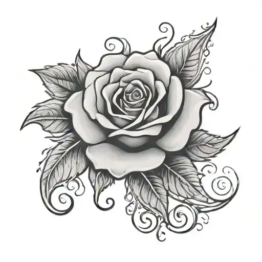 Shakira Name With Rose Tattoo Design