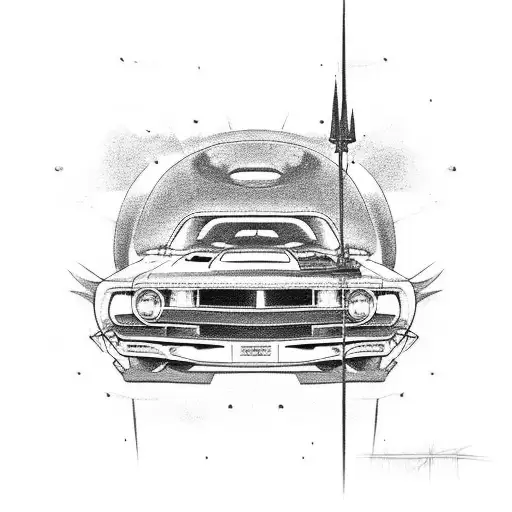 Classic Muscle Car With A Futuristic Twist