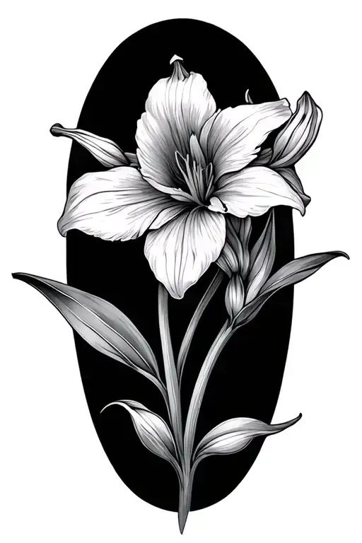 Amaryllis Flower Intertwined