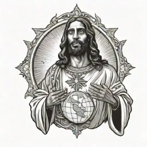 Black Jesus Holding Up The World