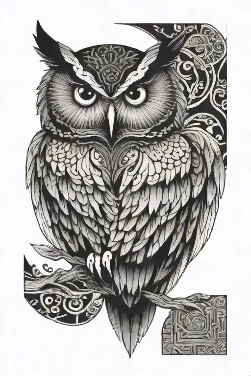 Geo Pattern Owl