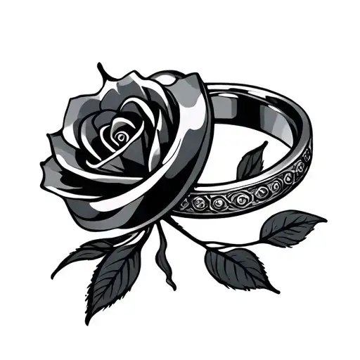 Small Wedding Rings Intertwined