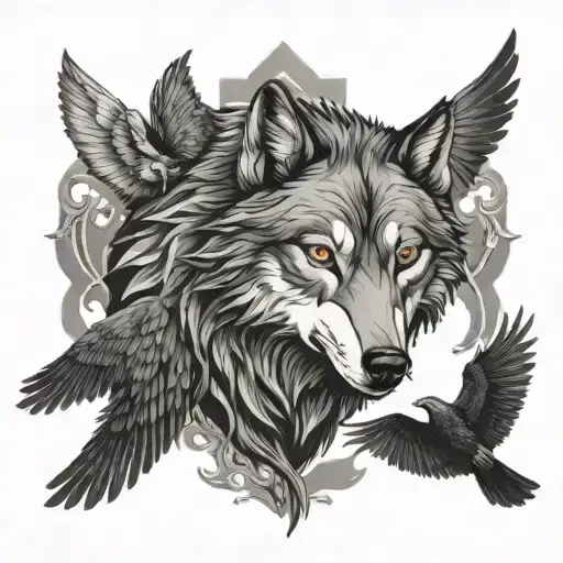Wolf Amongst Ravens