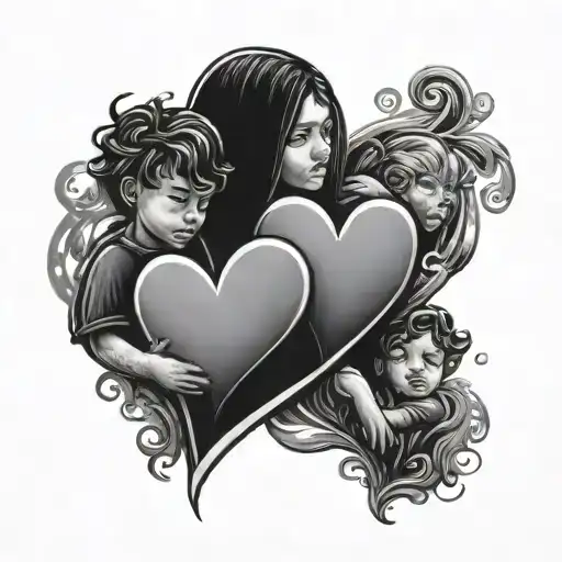 3 Kids Hearts One Heart