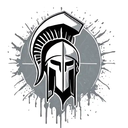 Spartan With Dying Text