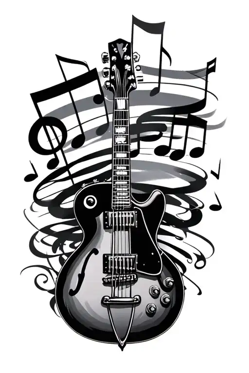 Guitar And Music Notes