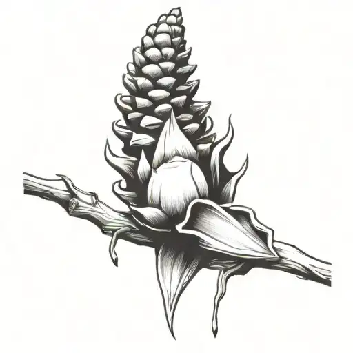 Pin Branch And Pin Cone Melting